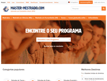 Tablet Screenshot of master-mestrado.com